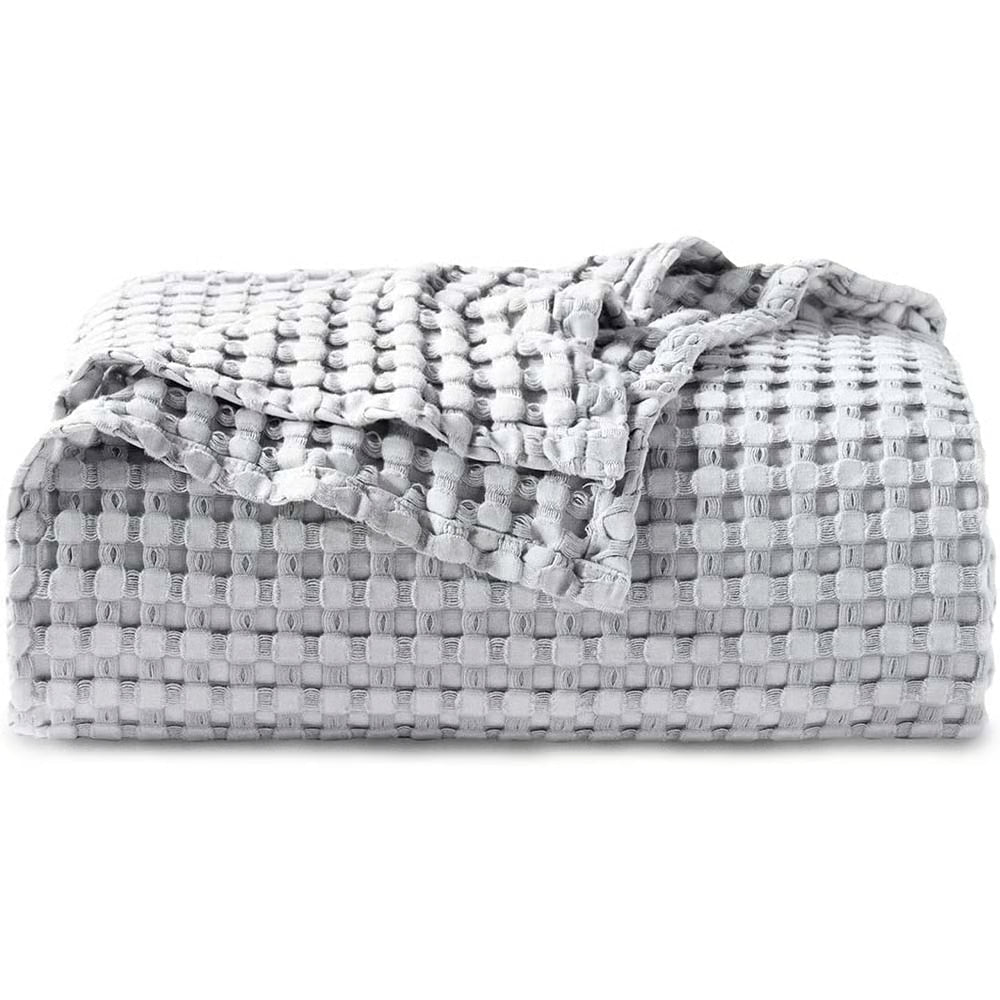 Premium Bamboo-Cotton Waffle Weave Blanket My Store 4