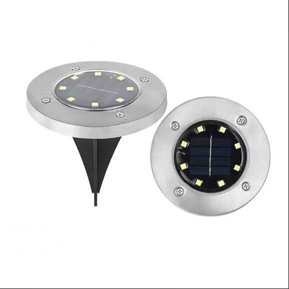 ☀️ Solar Powered 8-LED Ground Lights | Outdoor Pathway Lighting Ggtt