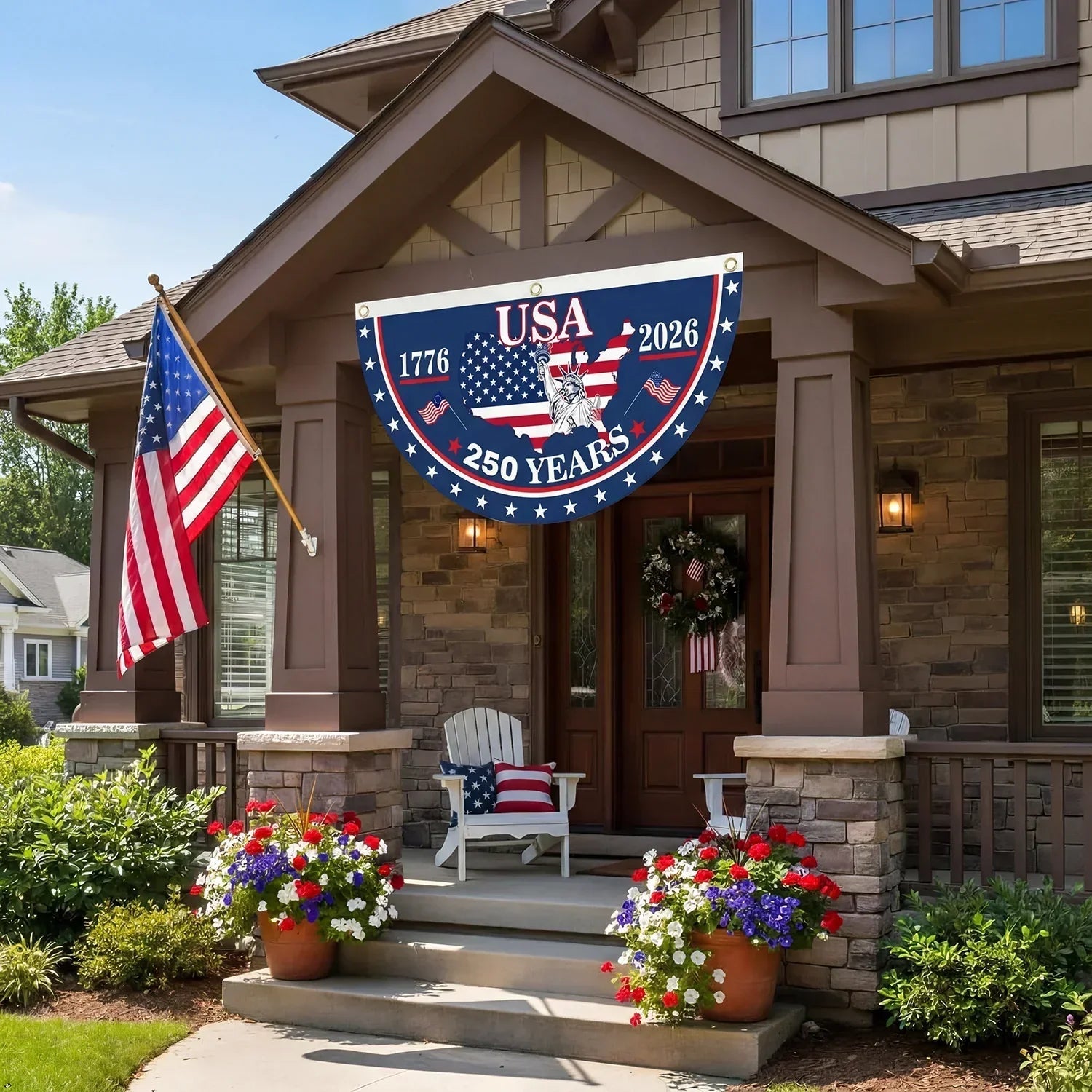 250th Anniversary USA Fan Flag My Store 3